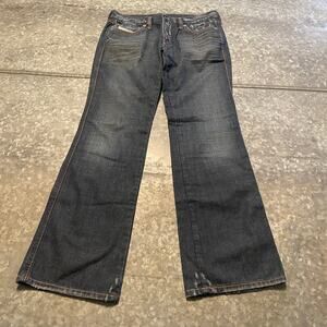 Vintage Y2K Diesel Industry Zink Low Rise Bootcut Denim Jeans 30x29 Italy Cotton